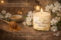 Honey Blossom Blessing - Luxury Coconut Wax Candle