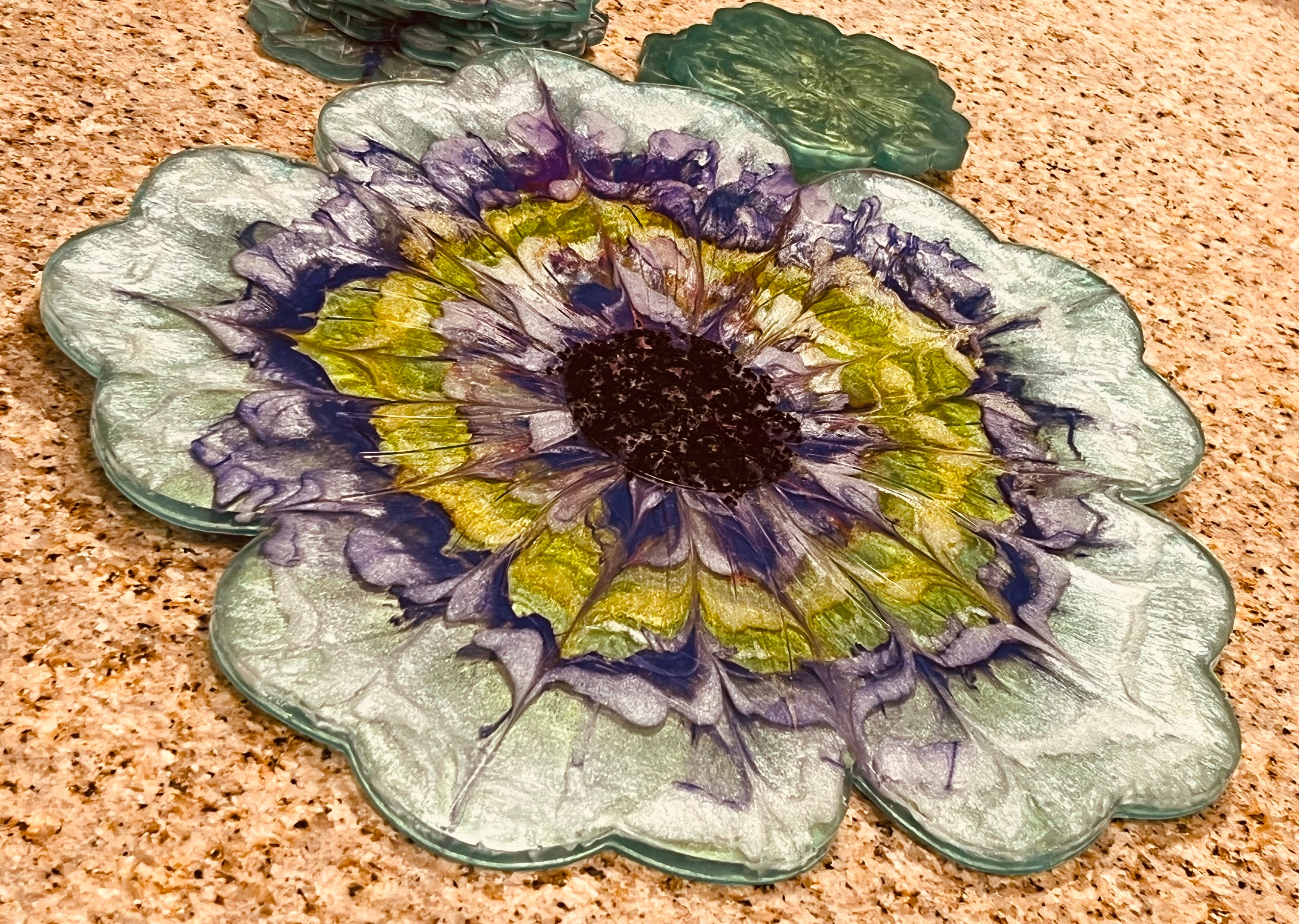 Handmade Acrylic Coasters and Trays