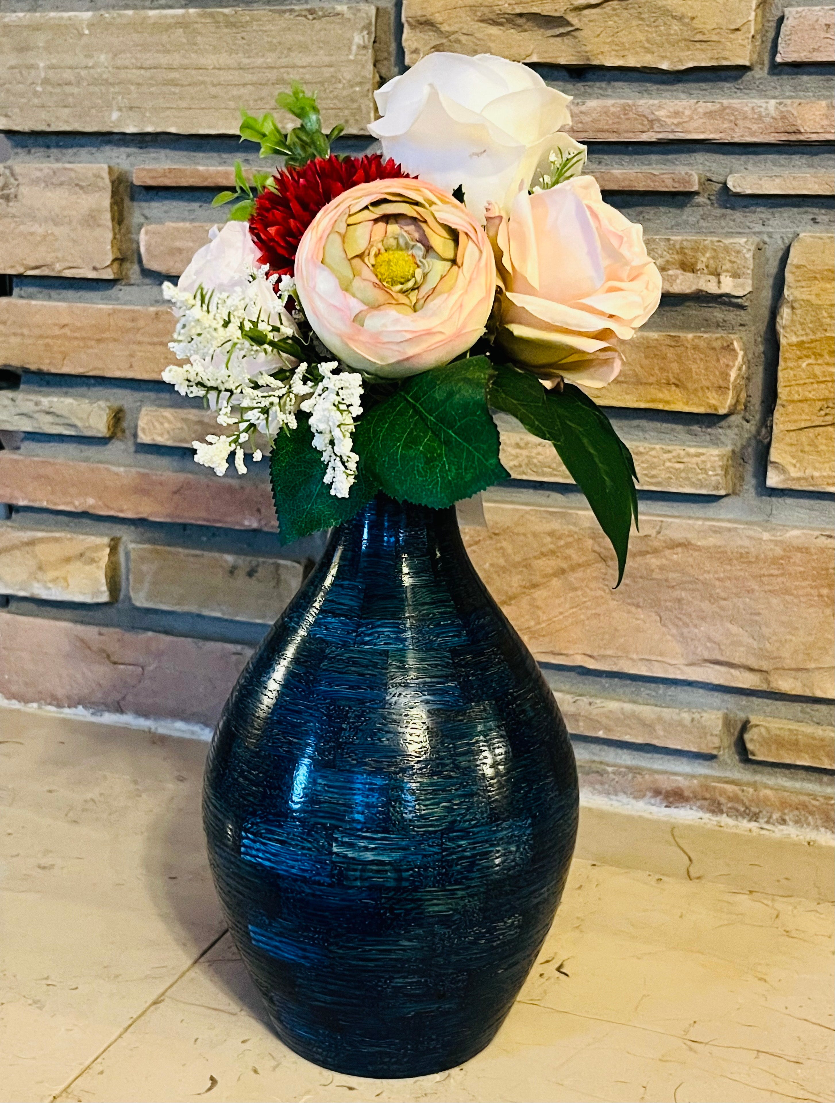 Midnight River Blue Maple Vase — Judah Wellness Exclusive