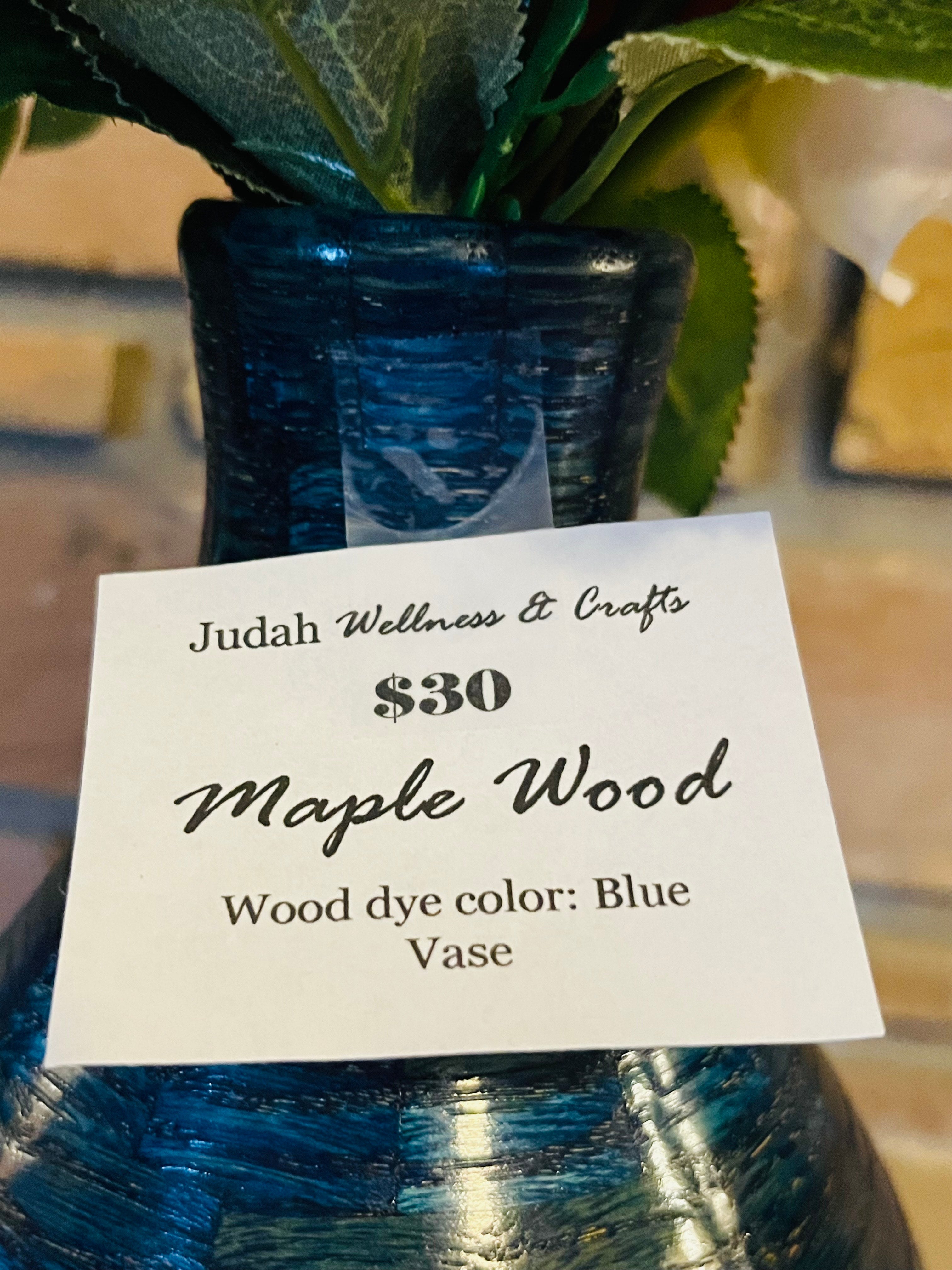 Midnight River Blue Maple Vase — Judah Wellness Exclusive