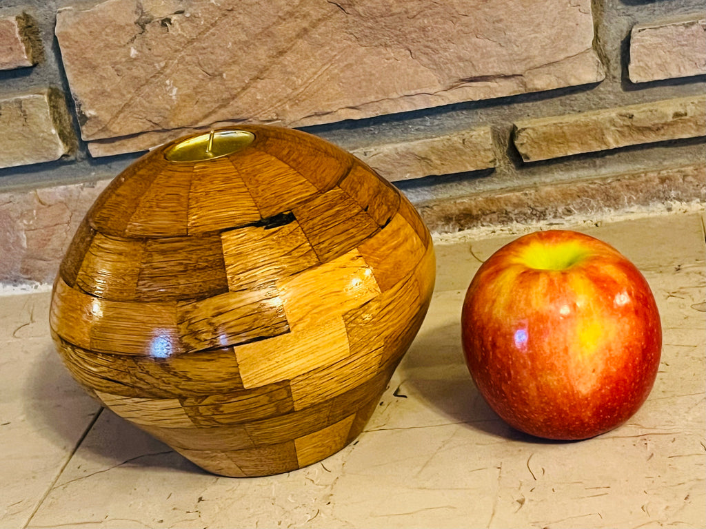 Golden Hearth Oak Tealight Holder — Judah Wellness Exclusive