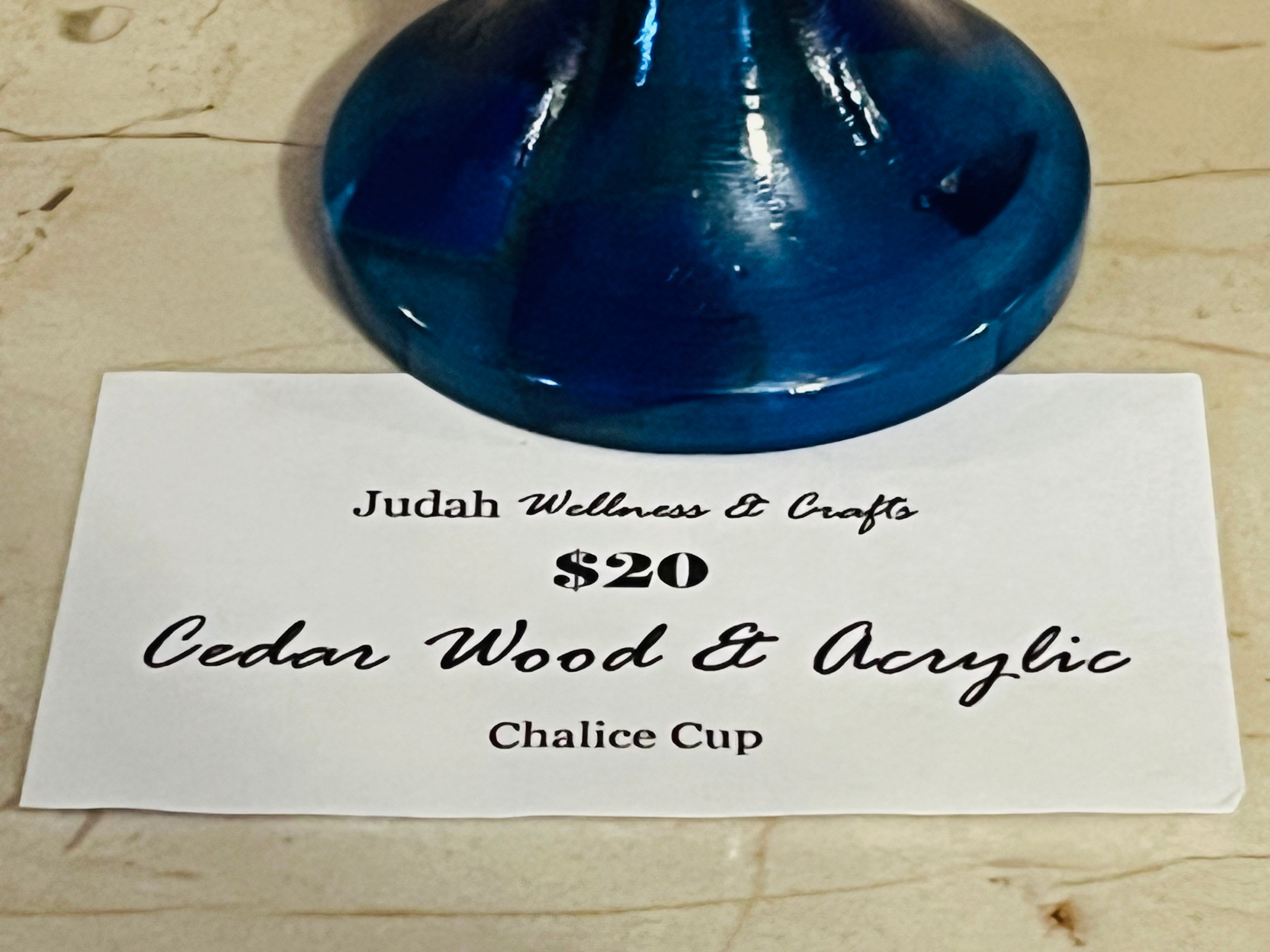 Radiant Sip Cedar Artisan Chalice — Judah Wellness Exclusive