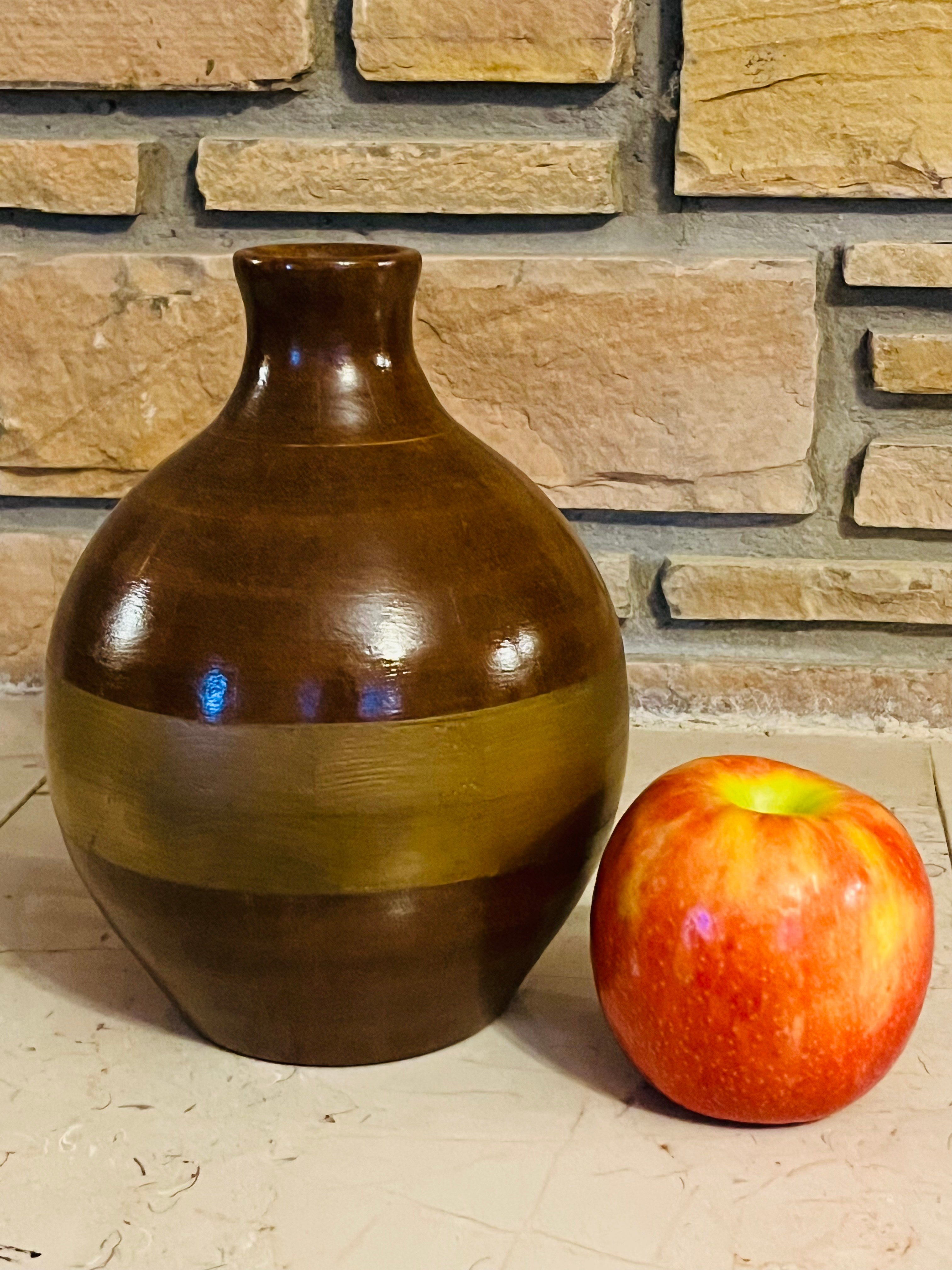 Golden Ember Pine Vase — Judah Wellness Exclusive