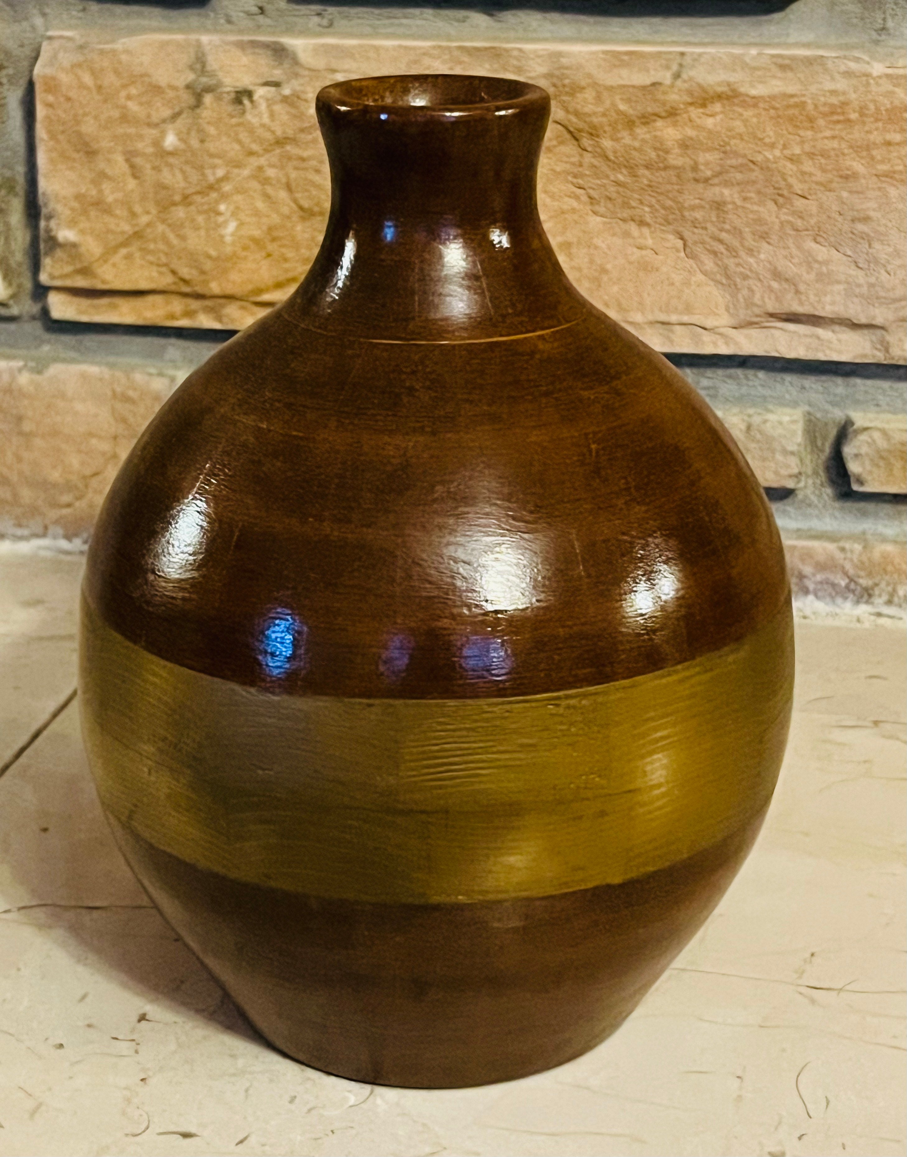 Golden Ember Pine Vase — Judah Wellness Exclusive