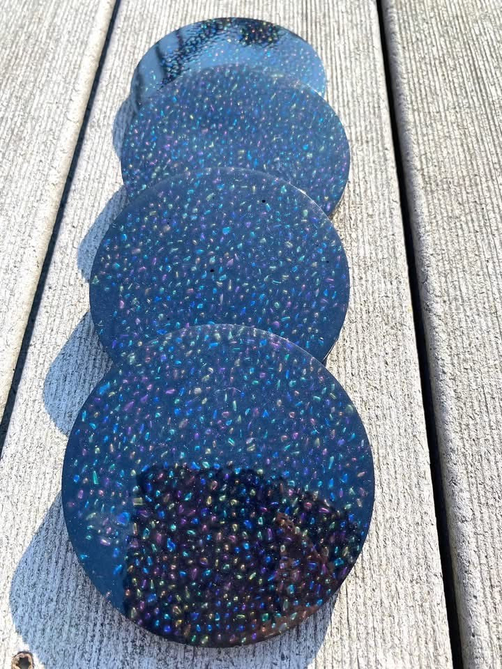 Handmade Acrylic Coasters and Trays