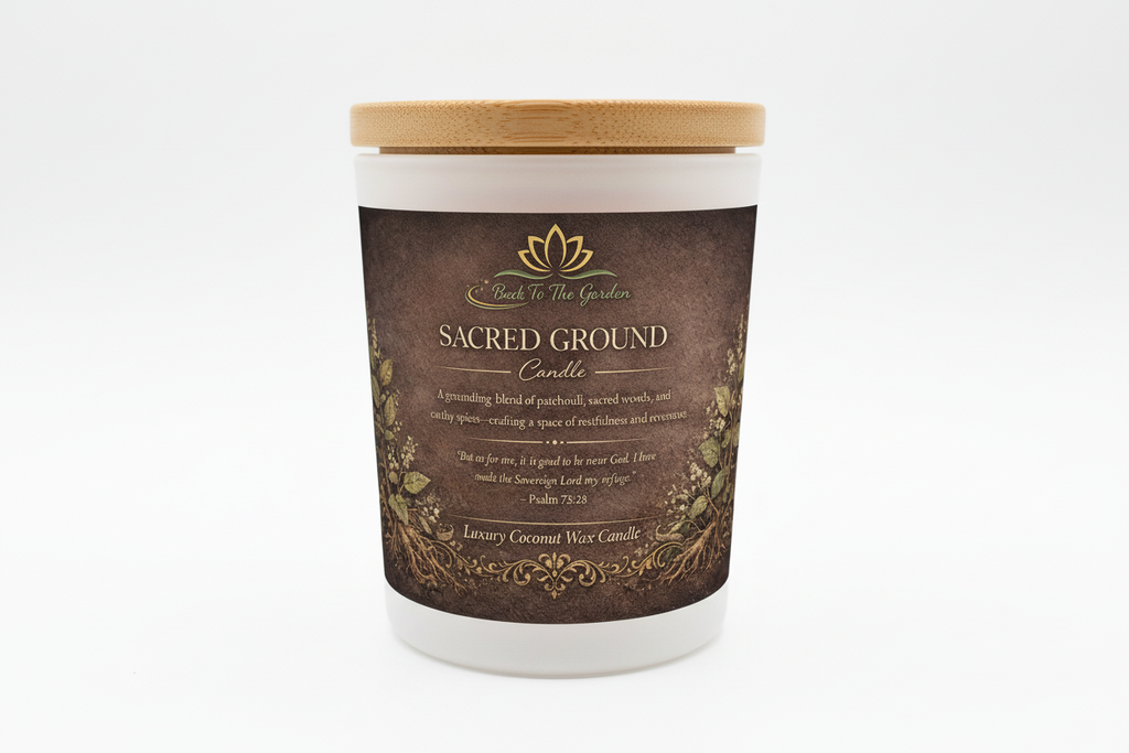 Sacred Ground Luxury Coconut Wax Candle - Grounding earthy natural candle
