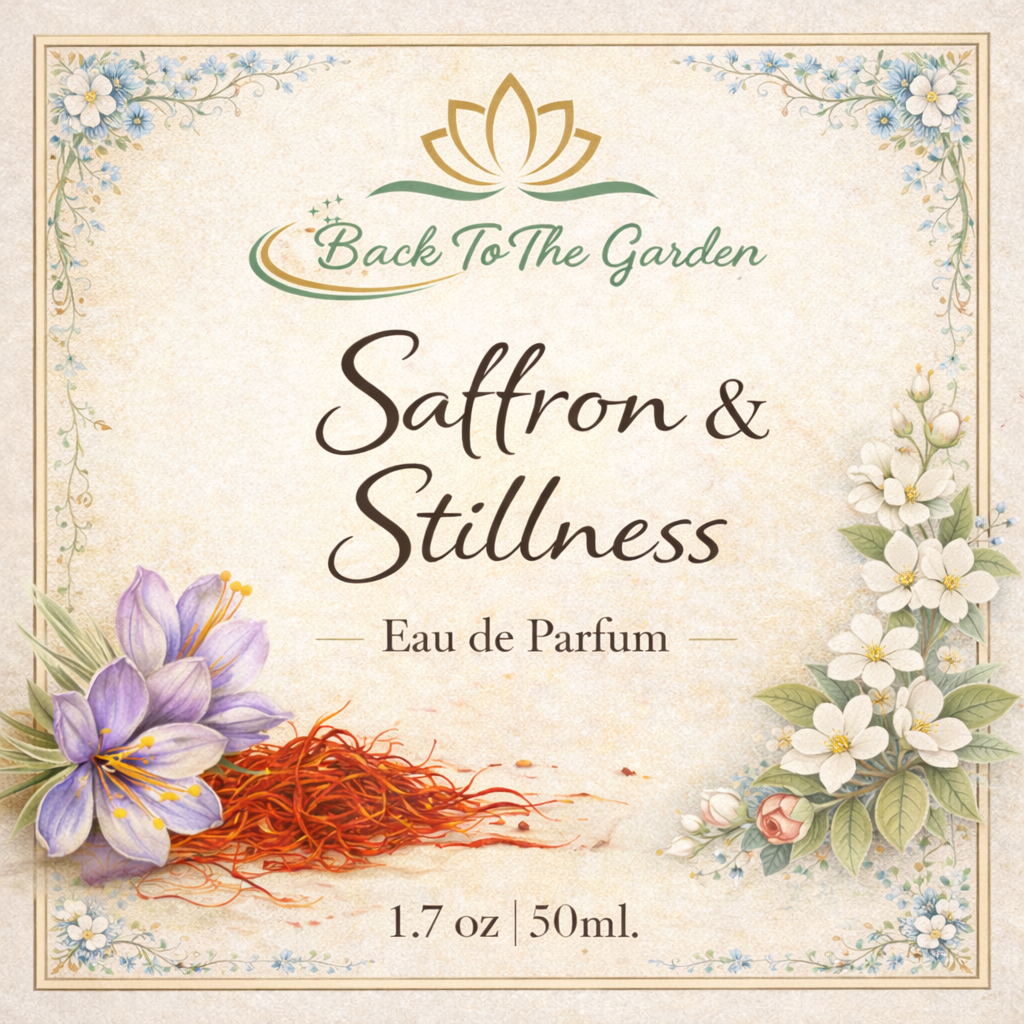 Saffron & Stillness Eau de Parfum - Luxury natural perfume with exotic saffron
