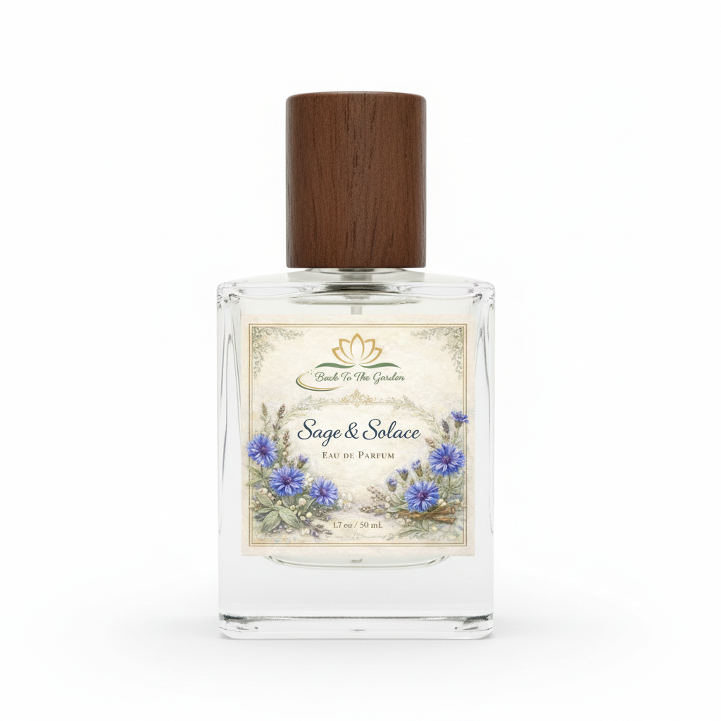 Sage & Solace Eau de Parfum - Calming herbal luxury perfume
