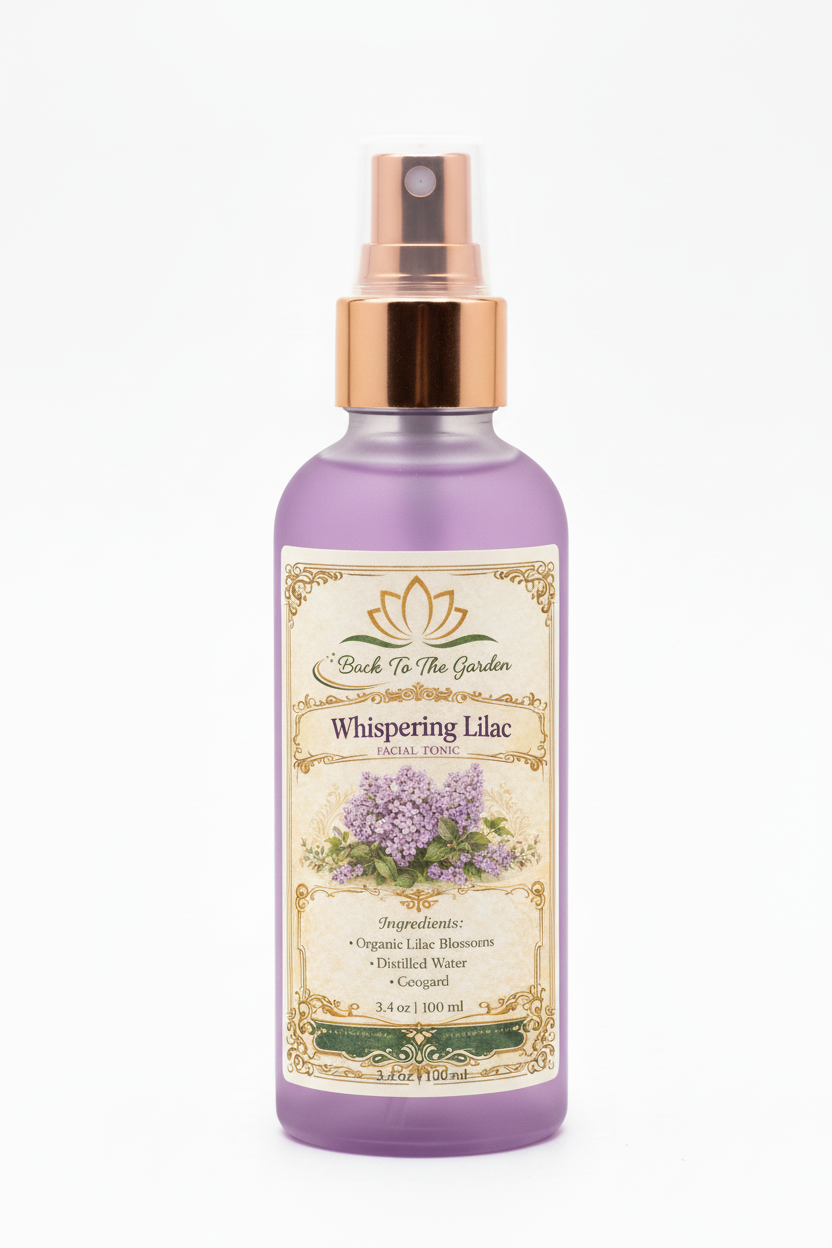 Whispering Lilac Facial Tonic - Gentle floral face toner for balanced skin
