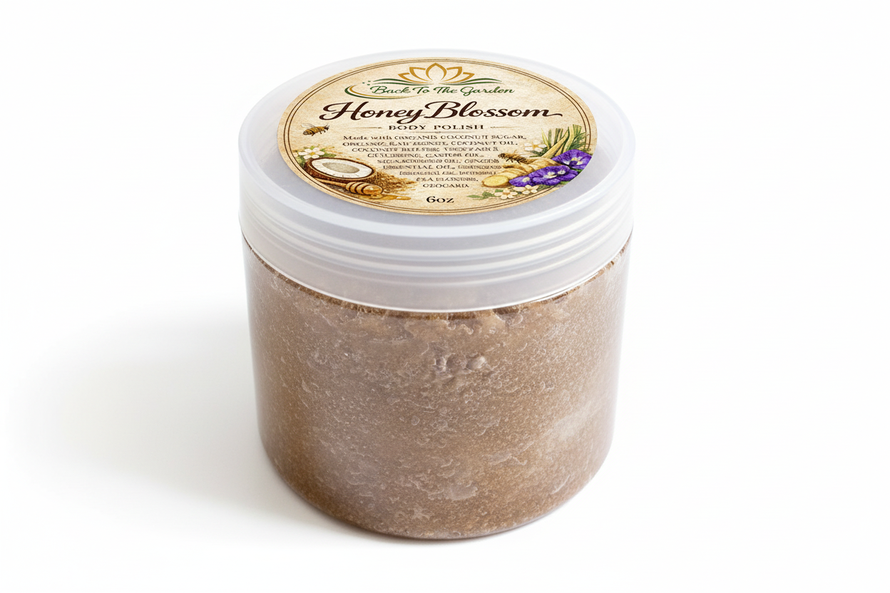 Honey Blossom Body Polish - Natural honey exfoliating scrub for smooth skin

