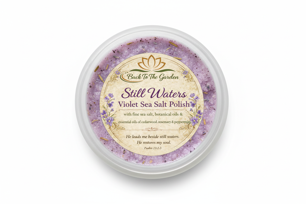 Still Waters Violet Sea Salt Polish - Natural exfoliating body scrub
