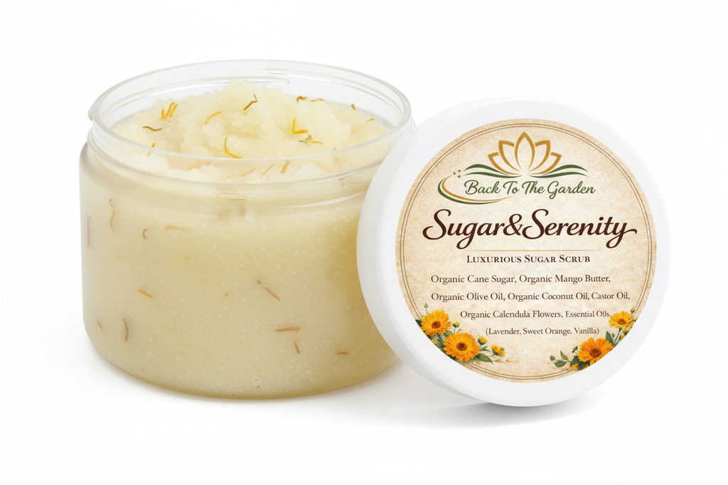 Sugar & Serenity Luxury Sugar Scrub - Gentle exfoliating body treatment
