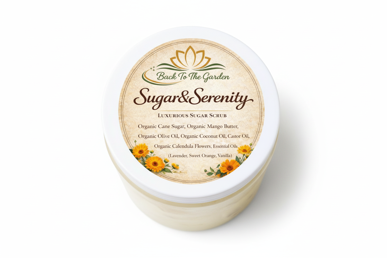 Sugar & Serenity Luxury Sugar Scrub - Gentle exfoliating body treatment
